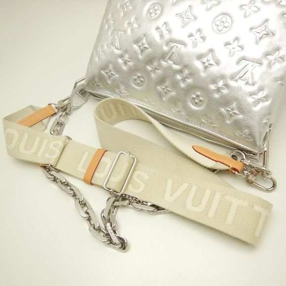 Louis Vuitton Coussin PM Lambskin Leather Shoulder Bag Silver - Picture 6 of 8